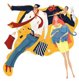 Двое римских мужчин и одна австрийская студентка