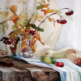Натюрморт с рябиной