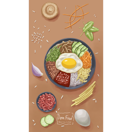 Корейская еда: пибимбап