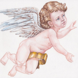 Ангелочек. Персонаж для рекламной компании  ТМ Стожар