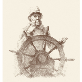 Иллюстрация к роману Жюля верна "Пятнадцатилетний капитан"