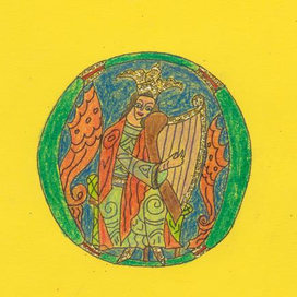 Открытка с вензелем