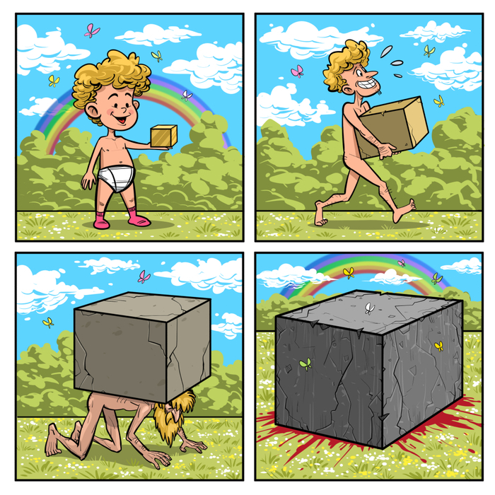 Отпусти или будешь раздавлен