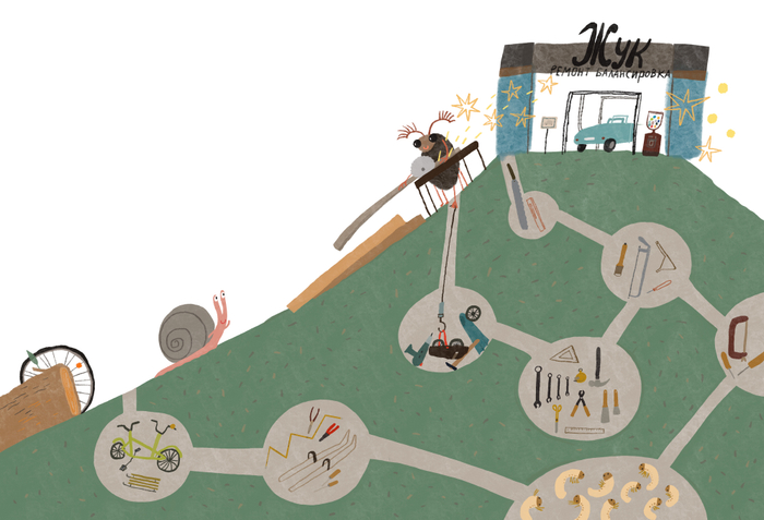 Иллюстрация к книге “Улитка Клара”