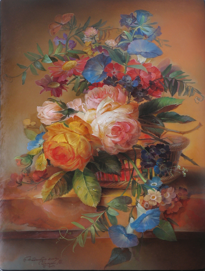 Натюрморт с жёлтой розой