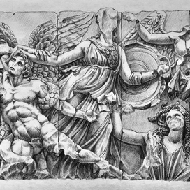 Фрагмент Пергамского алтаря