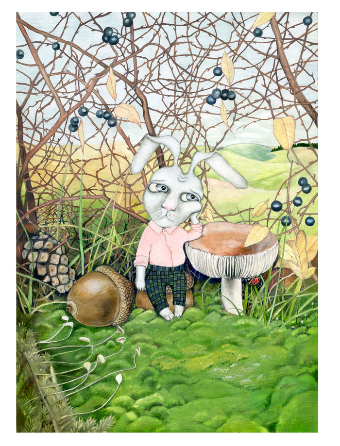 Иллюстрация к Книге о кролике Питере. Торнтон У. Берджес