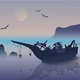 Разрушенный корабль