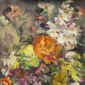 этюд с букетом