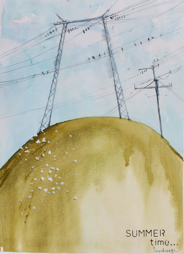 Птички на проводах