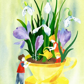 Мой маленький сад. Первоцветы.