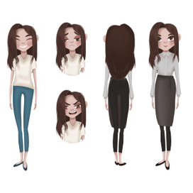 Персонажы для 3D мультфильма 