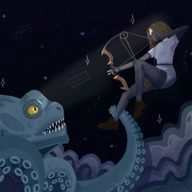 In deep space or underwater?