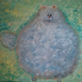 Немного пополневший кот