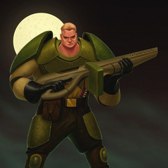 Концепт-арт персонажа для мобильной игры