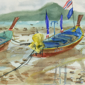 Лодки в отлив