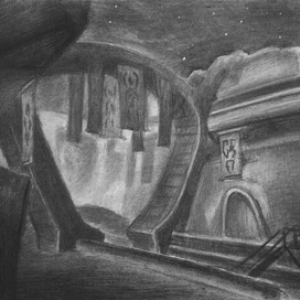 Иллюстрация углём