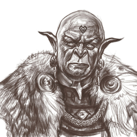 Портрет влюбленного орка