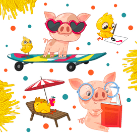 Поросята и цыплята