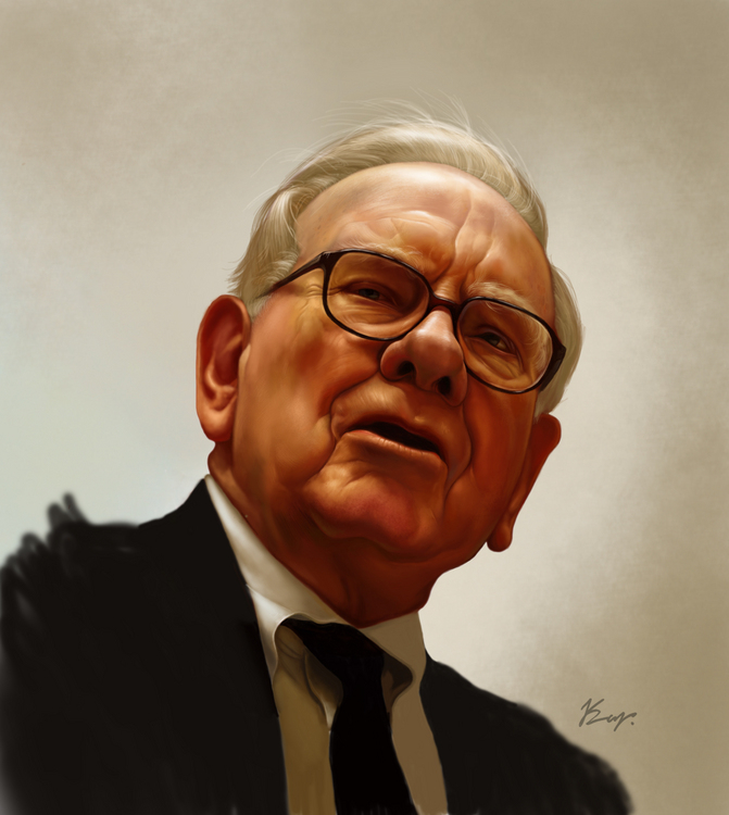 Эскиз к работе (Уорен Баффет )