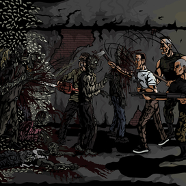 Отражение нападения зомби