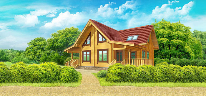 Дом из бруса 1