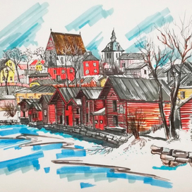 Весна в Порвоо