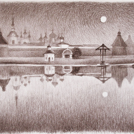 Соловки. Северная ночь.