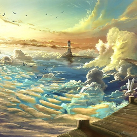 на берегу неба