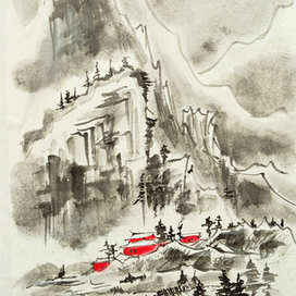 Монастырь в горной долине