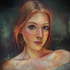 Рыжая девушка