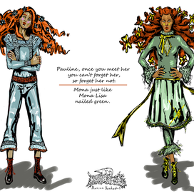 фэшн иллюстрация авторские костюмы