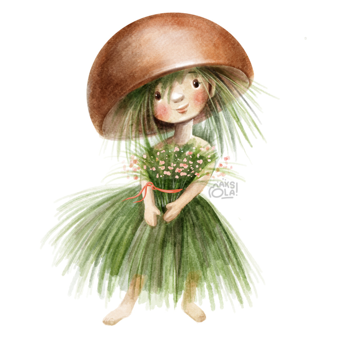 Волшебная фея травинок и грибов. 