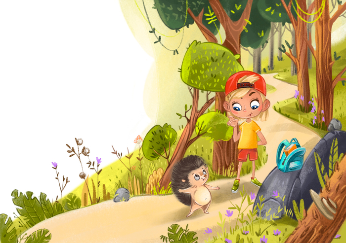 Иллюстрации к стихам Инны Невской "Пушистые почемучки"