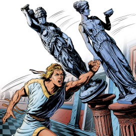 Спартак разрушает дом своего хозяина