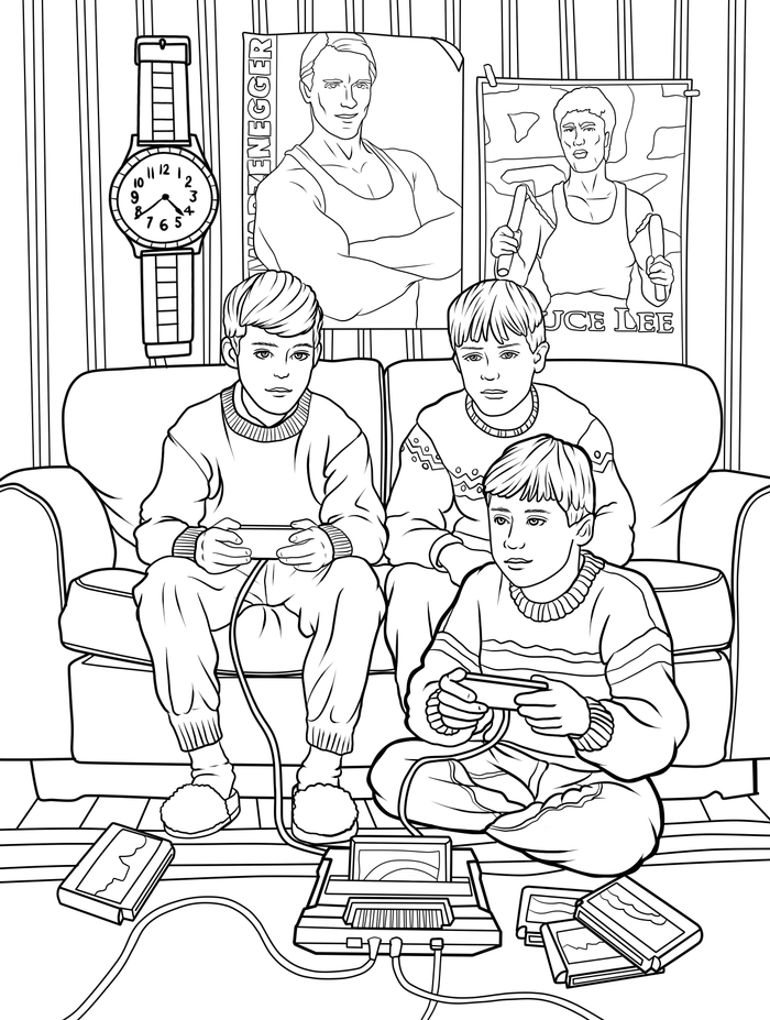 Иллюстрация для раскраски