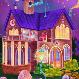Домик звездочёта. Сказочные пазлы