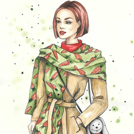 Девушка-морковка