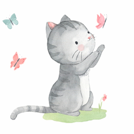 Милый котенок