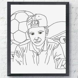 Раскраска-портрет