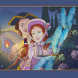 Иллюстрация для календаря по сказкам Гофмана Э.Т. "Крошка Цахес, по прозванию Циннобер" 