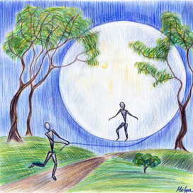 Обложка к синглу "Воздух", певица Надя Кодес. 