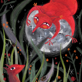 Белка на луне