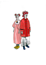 Эскизы для спектакля "Кот Леопольд"