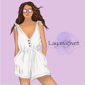 Льняной комбез