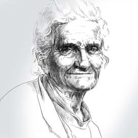 портрет старой абхазки