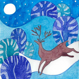 Книжная иллюстрация в акварели