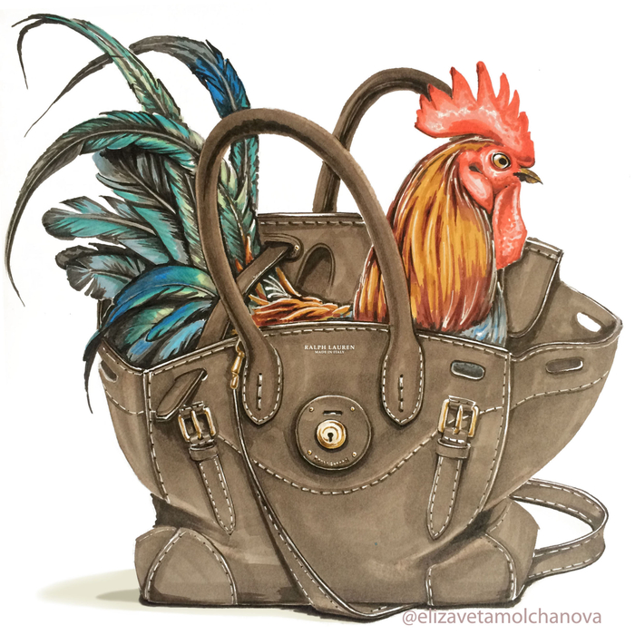 Петух в сумке Ralph Lauren