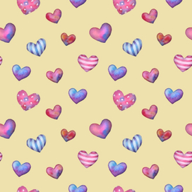 Паттерн из сердец