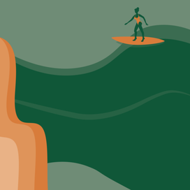 Серия иллюстраций в стиле минимализм